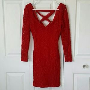 Midnight Glo vintage inspired lace up back dress